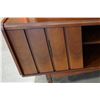 Image 8 : MID CENTURY WALNUT HUTCH AND SERVER W/ SLIDING GLASS DOORS