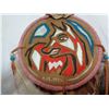 Image 2 : LARGE DREAM CATCHER W/ REAL FEATHERS AND HAND BEAD WORK AND SMALL HAND PAINTED SIGNED BY RICHARD MAT