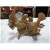Image 3 : BRASS EAGLE, BIRD FIGURES, AND BOY AND GIRL FIGURE