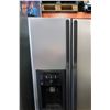 Image 2 : STAINLESS STEEL GE FRIDGE FREEZER COMBO W/ WATER & ICE DISPENSER TESTED AND WORKING GUARANTEED