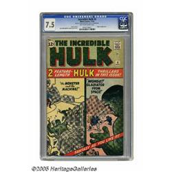The Incredible Hulk #4 (Marvel, 1962) CGC VF- 7.5
