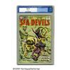 Image 1 : Sea Devils #1 (DC, 1961) CGC NM- 9.2 Off-white pa