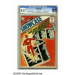 Showcase #4 The Flash (DC, 1956) CGC VF 8.0 Off-w