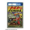 Image 1 : Pep Comics #4 (MLJ, 1940) CGC VF- 7.5 White pages