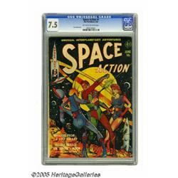 Space Action #1 (Ace, 1952) CGC VF- 7.5 Off-white