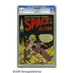 Space Action #3 (Ace, 1952) CGC VF- 7.5 Off-white