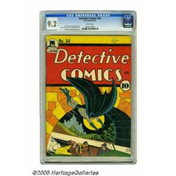 Detective Comics #54 (DC, 1941) CGC NM- 9.2 White