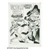 Image 1 : Gill Fox - Uncle Sam Quarterly #4 Cover Original 