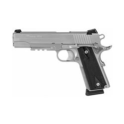 SIG 1911R 45ACP 5" STS 8RD NS BLKWD