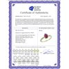 Image 2 : Natural 1.03 ctw ruby & Diamond Engagement Ring 14K Yellow Gold - REF-25R5Z