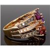 Image 5 : Levian 14KT Rose Gold Colored Stones and Diamond Ring