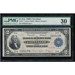 1918 $2 Cleveland Federal Reserve Note PMG 30