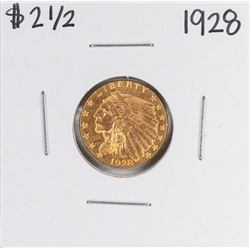 1928 $2 1/2 Indian Head Quarter Eagle Gold Coin