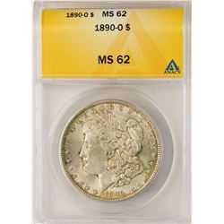 1890-O $1 Morgan Silver Dollar Coin ANACS MS62