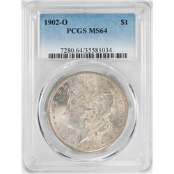 1902-O $1 Morgan Silver Dollar Coin PCGS MS64