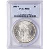 Image 1 : 1881-S $1 Morgan Silver Dollar Coin PCGS MS64