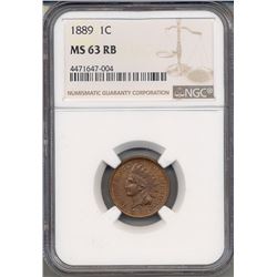 1889 Indian Head Cent NGC MS63RB