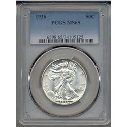 1936 Walking Liberty Half Dollar PCGS MS65