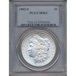 1902-S $1 Morgan Silver Dollar Coin PCGS MS63