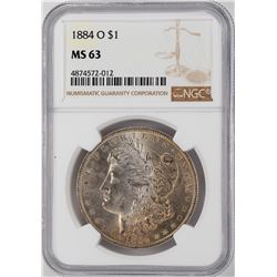 1884-O $1 Morgan Silver Dollar Coin NGC MS63