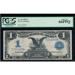 1899 $1 Black Eagle Silver Certificate PCGS 66PPQ