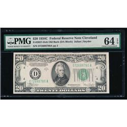 1934C $20 Cleveland Federal Reserve Note PMG 64EPQ