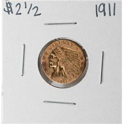 1911 $2 1/2 Indian Head Quarter Eagle Gold Coin - Soldered