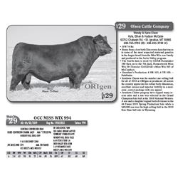 Lot - 29 - OCC MISS WIX 994