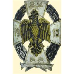 POLAND, MEDAL, 22ND INFANTRY REGIMENT - I.TYPE