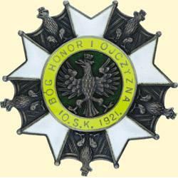 POLAND, MEDAL, 10TH MOUNTED RIFLE REGIMENT - II.TYPE (1921)