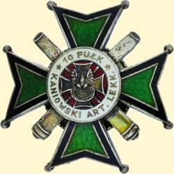 POLAND, MEDAL, 10TH KANIOWSKI FIELD ARTILLERY REGIMENT - II.TYPE