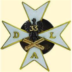 POLAND, MEDAL, 33RD LIGHT ARTILLERY DIVISION