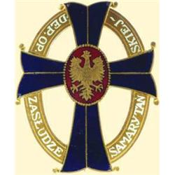 POLAND, MEDAL, AMBULANCE SERVICE BADGE FOR MERIT