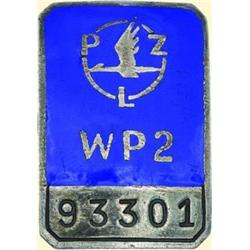 POLAND, MEDAL, AIR FORCE AIRCRAFT FACTORY - IDENTITY DISC