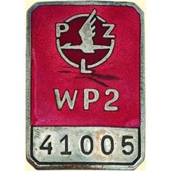 POLAND, MEDAL, AIR FORCE AIRCRAFT FACTORY - IDENTITY DISC