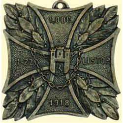 POLAND, MEDAL, I. DIVISION (I.SECTOR OF DEFENSE OF LWOW) 1919