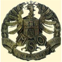 POLAND, MEDAL, CITIZENS CITY GUARDS - I.TYPE (FOR MERITS) 1919