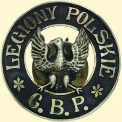 POLAND, MEDAL, POLISH LEGIONS (CORRECT: BADGE OF THE CENTRAL RECRUITMENT OFFICE OF THE POLISH LEGION