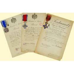 Medals Romania GROUP OF AWARDS AND DOCUMENTS OF R