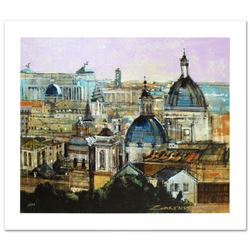 "Rome Rooftops" Limited Edition Giclee on Canvas by Alex Zwarenstein, Numbered and Hand Signed with 