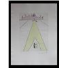 Image 1 : Salvador Dali- Hand Colored Original Etching "God , Time , Space and the Pop"