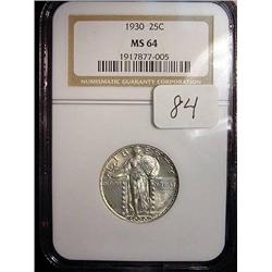 1930 Standing Liberty Quarter  NGC  MS 64