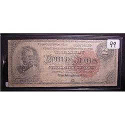 1886 $2.00 General Hancock Silver Certificate Not