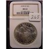 Image 1 : 1878-CC Morgan Silver Dollar  NGC  MS 63