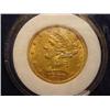 Image 1 : 1887-S $5.00 Liberty Head Gold Coin  AU+