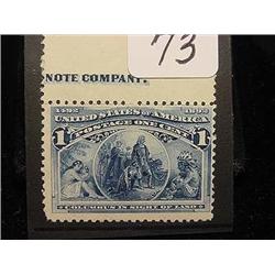 Scott # 230 United States Columbian I Cent Issue 