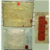 Image 1 : Old 1799 21x27 Framed $300 Deed to Property in Do