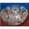 Image 1 : Wheel cut crystal bowl measuring 7 3/4 across and