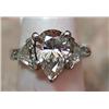 Image 1 : Ladys platinum ring with 1.86Ct pear shape diamon