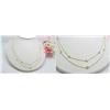 Image 1 : 14k yellow gold necklace with diamond approx .40c